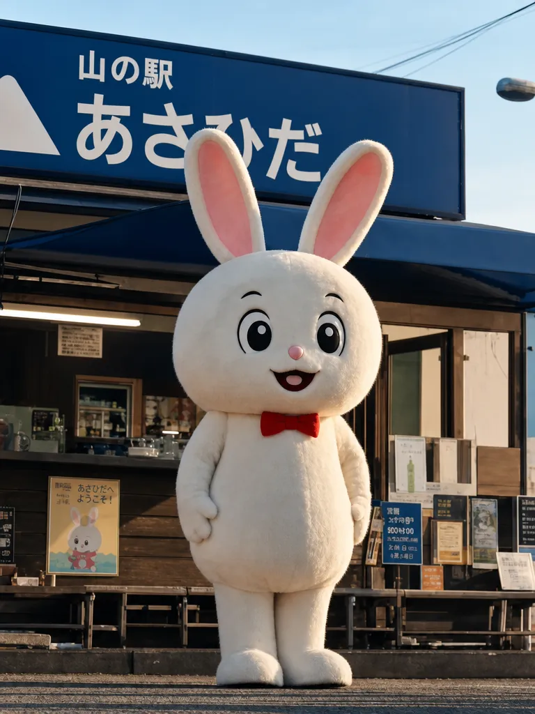 Rabbit mascot in Japan, from an Anima Studios Instagram post