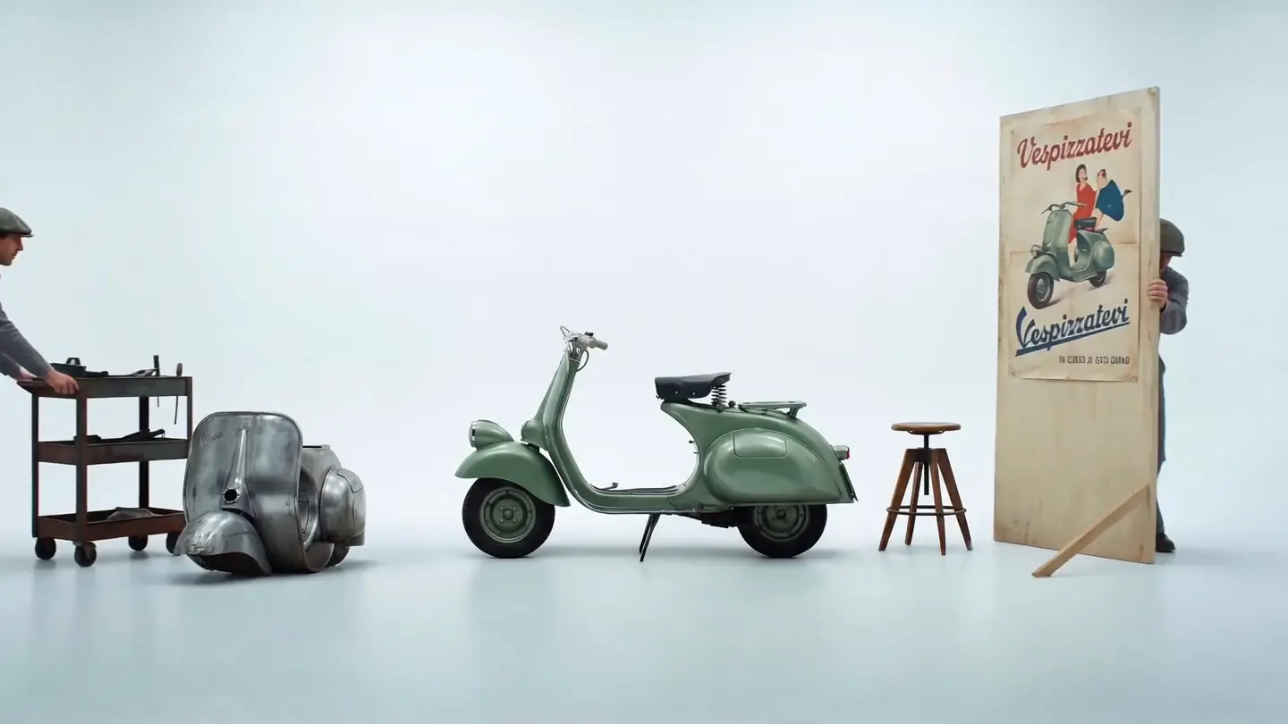 Frame 1 of 6 from 80 Years, Vespa